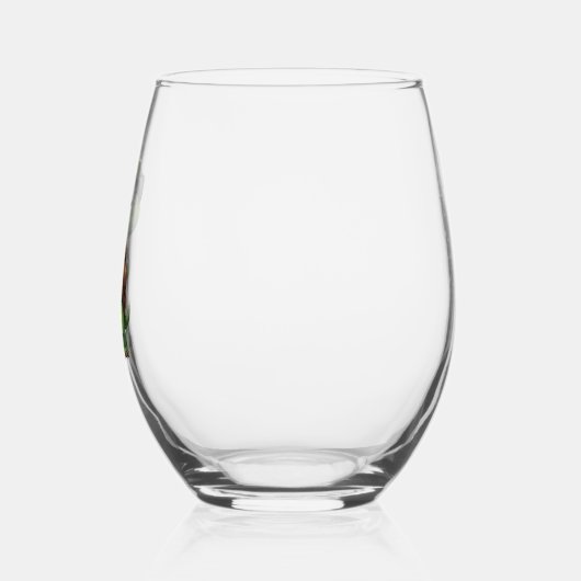 Dabbing Sea Turtle Animal Lover Rettete die Schild Weinglas Ohne Stiel (Links)