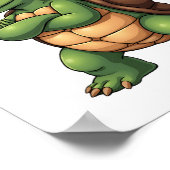 Dabbing Sea Turtle Animal Lover Save The Turtles ( Poster (Ecke)