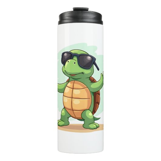 Dabbing Sea Turtle Animal Lover Save The Turtles T Thermosbecher (Vorderseite)