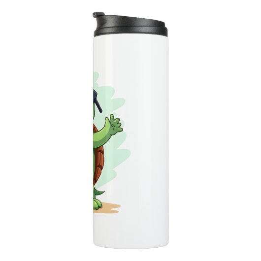 Dabbing Sea Turtle Animal Lover Save The Turtles T Thermosbecher (Nach rechts gedreht)