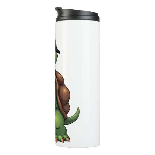 Dabbing Sea Turtle Animal Lover Save The Turtles ( Thermosbecher (Nach rechts gedreht)