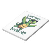 Dabbing Sea Turtle I Just Really Love Turtles Ok_ Notizblock (Rotiert)