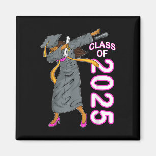 Dabbing Senior CL of 2025 Abschluss Geschenk Black Magnet