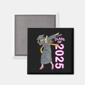Dabbing Senior CL of 2025 Uni-Abschluß Gift Magnet (Vorderseite/Rückseite)