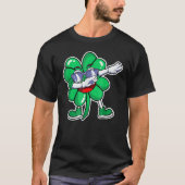 Dabbing Shamrock C Sunglasses Love St Patricks Day T-Shirt (Vorderseite)
