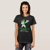 Dabbing Shamrock Shenanigans Leprechaun Unicorn Ga T-Shirt (Vorne ganz)