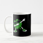 Dabbing Shamrock St Patrick's Day Funny Boys Girls Kaffeetasse (Links)