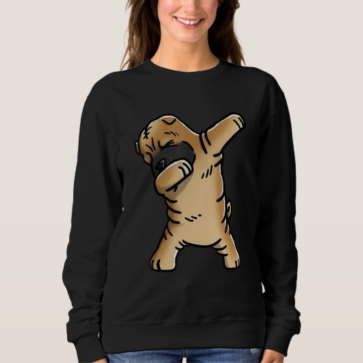Dabbing Shar Pei Dog Dab Dance Sweatshirt (Vorderseite)