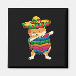 Dabbing shiba inu Hund Niedlicher Mexikanerhund Magnet