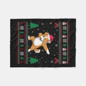 Dabbing Shichon Dog Weihnachtsmannmütze Boys Girls Fleecedecke (Vorderseite (Horizontal))