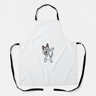 Dabbing Sibirian Husky T-Shirt Husky Kinder Kostüm Schürze