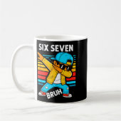 Dabbing Six Seven Bruh 67 Meme 6 7 Numbers Funny B Kaffeetasse (Links)