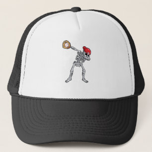 Dabbing Skeleton Baseball Shirt for Men Women Boys Truckerkappe