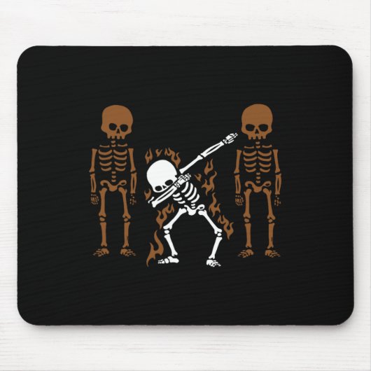 Dabbing Skeleton Dab Dance Halloween-Geschenk Mousepad (Vorne)