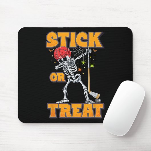 Dabbing Skeleton Eishockey Spieler Halloween Costu Mousepad (Mit Mouse)