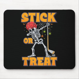 Dabbing Skeleton Eishockey Spieler Halloween Costu Mousepad