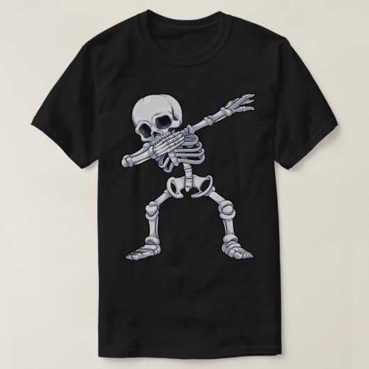 Dabbing Skeleton Halloween Kostüm Spaß Creepy Boys T-Shirt (Design vorne)