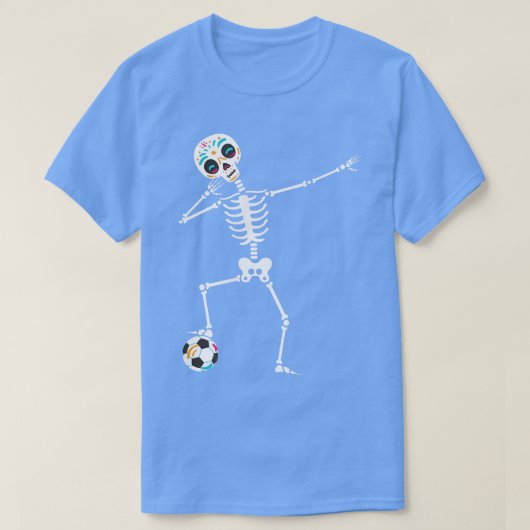Dabbing Skeleton halloween Kürbis t  T-Shirt (Design vorne)