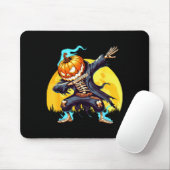 Dabbing Skeleton Headless Pumpkin Dab Dance Boys H Mousepad (Mit Mouse)