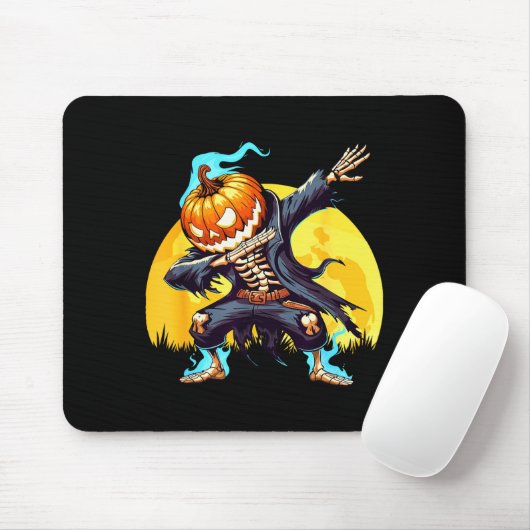 Dabbing Skeleton Headless Pumpkin Dab Dance Boys H Mousepad (Mit Mouse)