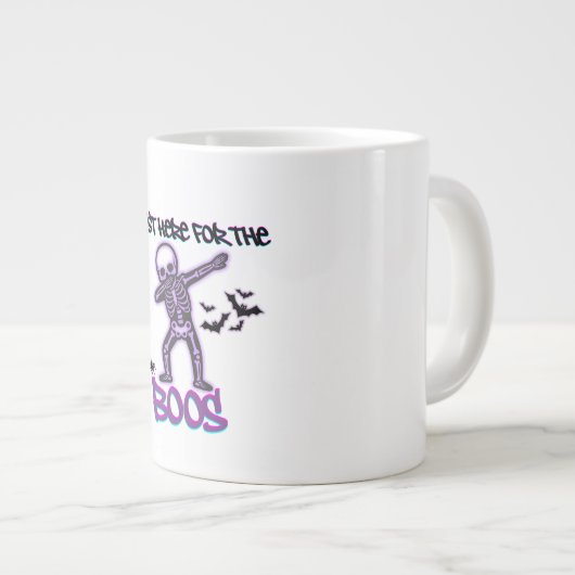 Dabbing Skeleton - Hier für Boos Jumbo-Tasse (Vorderseite Rechts)