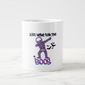 Dabbing Skeleton - Hier für Boos Jumbo-Tasse (Vorderseite)