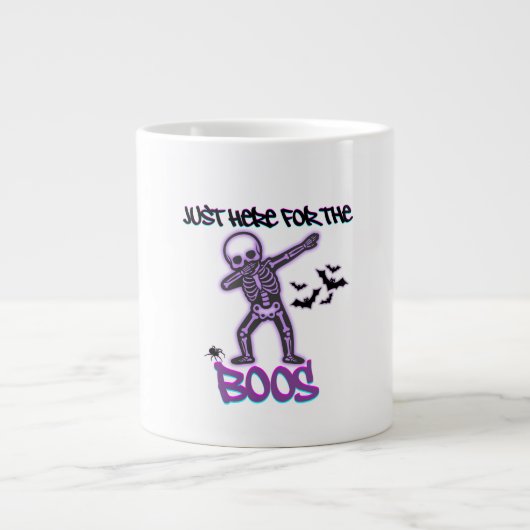 Dabbing Skeleton - Hier für Boos Jumbo-Tasse (Vorderseite)