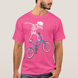 Dabbing Skeleton Mtb Bicycle Bmx Spaß T-Shirt