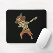 Dabbing Skeleton Pirate Halloween Kids Piratenflag Mousepad (Mit Mouse)