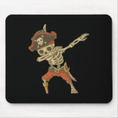 Dabbing Skeleton Pirate Halloween Kids Piratenflag Mousepad (Vorne)