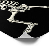Dabbing Skeleton Pirate Halloween Kids Piratenflag Poster (Ecke)