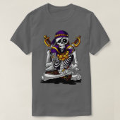 Dabbing Skeleton Pirate Halloween Kostüm Jolly Ro T-Shirt (Design vorne)