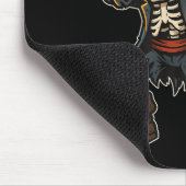 Dabbing Skeleton Pirate Soccer Halloween Pirate Da Mousepad (Ecke)
