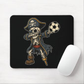 Dabbing Skeleton Pirate Soccer Halloween Pirate Da Mousepad (Mit Mouse)
