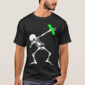 Dabbing Skeleton Rave Dance Party Music T-Shirt (Vorderseite)