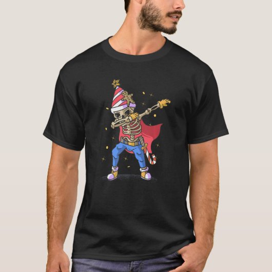 Dabbing Skeleton T-Shirt (Vorderseite)