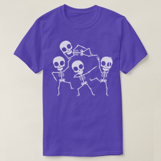 Dabbing Skeleton Tanzen Halloween Trick oder Trete T-Shirt (Design vorne)