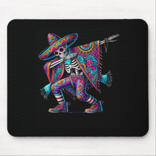Dabbing-Skelett Cinco de Mayo-Party-Sombreros Mousepad