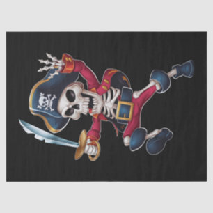 Dabbing-Skelett-Pirat-Halloween-Kinder-Jolly-Roger Seidenpapier