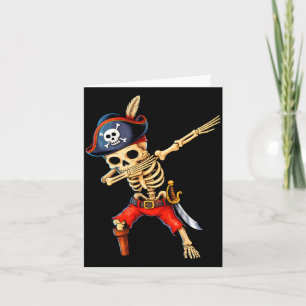 Dabbing-Skelett-Pirat-Halloween-Kinderkostüm Karte