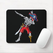 Dabbing-Skelett-Pirat Mousepad (Mit Mouse)