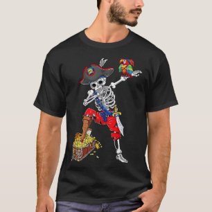 Dabbing-Skelett-Pirat T-Shirt