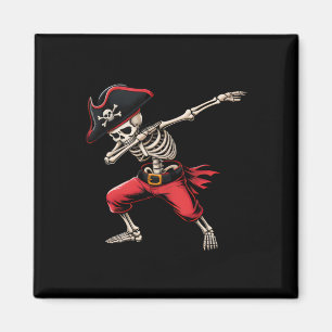 Dabbing-Skelett-Piraten-Jungen-Kinder-lustiges-Hal Magnet