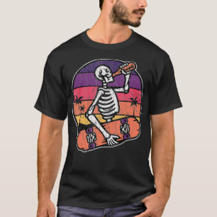 Dabbing-Skelett-Skater-Skateboardfahren-Skelette G T-Shirt