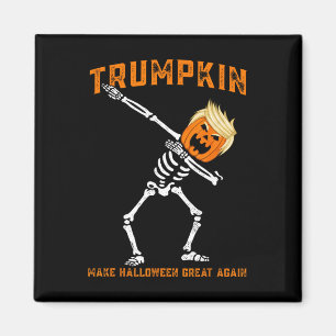 Dabbing Skelett Trump Trumpkin macht Halloween gro Magnet