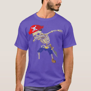 Dabbing Skeletts Pirate T-Shirt Pirate Kostüm P