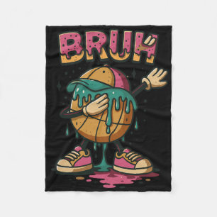 Dabbing Sketll Drip Bruh Sketll Drip Ice+cream Ck Fleecedecke
