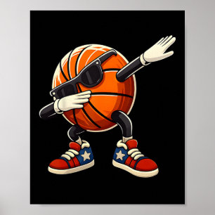 Dabbing Sketll Ll Mit Sungles USA-Flagge 4. Juli  Poster