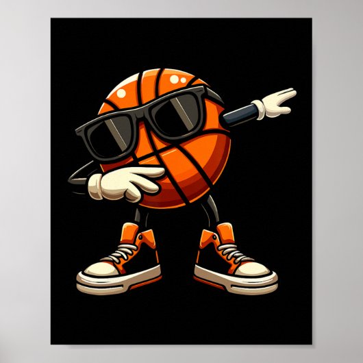 Dabbing Sketll Ll Sungles Sketll Poster (Vorne)