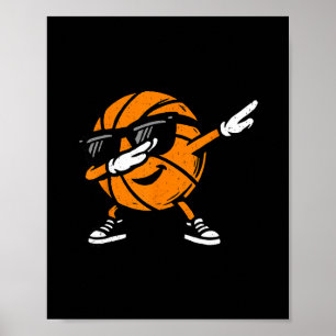 Dabbing Sketll Ll Sungles Sport Spieler Dab Dance Poster
